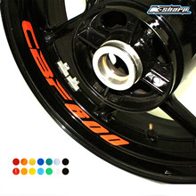 8 X custon interior decalques aro da roda Adesivos refletivos CBF600 listras Para HONDA CBF 600 2024 - compre barato