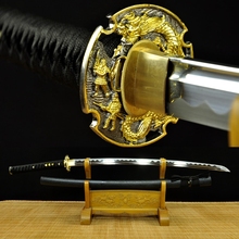Ручная двоница, японский самурайский меч катана, острое лезвие полностью Tang, весна 9260 2024 - купить недорого
