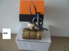 DN25 (G1.0 ") AC220V atuador elétrico da válvula de esfera de bronze/motorizado/Válvula de esfera do motor-driven, tipo de interruptor elétrico two-way válvulas 2024 - compre barato