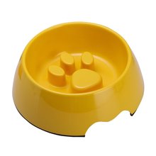 Cuenco de melamina para perro, patas para perro de estilo lento, para comer y alimentar a mascotas, 4 colores, novedad 2024 - compra barato