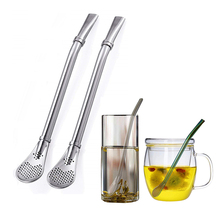 2 Pcs Tea Infuser Drinking Spoon Straws Stainless Steel Tea Strainer Filter Tea Infuser Barware Strainer Stirring Straws Teaware 2024 - buy cheap