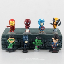 Disney Marvel Avengers Super Heroes 5cm 8pcs/set Action Figure Posture Anime Decoration Collection Figurine Toy model children 2024 - buy cheap