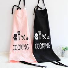 1Pcs Cooking Pattern Cotton Linen Apron Woman Adult Bibs Home Cooking Baking Coffee Shop Cleaning Aprons Kitchen Accessory 46097 2024 - buy cheap