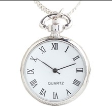 New Fashion Luxury Men Women Business Pointer + Roman Numerals White Quartz Pocket Watch Necklace Pendant With Chain Gifts Watch 2024 - buy cheap