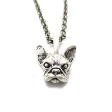 Kinitial 1pcs 3D French Bulldog Animal Necklaces Pendants Jewelry Gift for Girls choker Collar Necklace women collier Bijoux 2024 - buy cheap