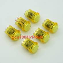 6Pcs/lot 5V New Reyann 24mm Arcade LED Buttons Illuminated Arcade Push Button For Coin Operated Games & MAME DIY Projects Yellow 2024 - buy cheap
