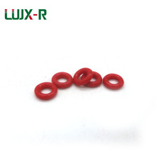 Junta tórica VMQ de 1mm, anillo rojo de sellado, diámetro exterior, LUJX-R Bobina de silicona Flexible, 4/5/6/7/8/9/12/17mm, para cuna 2024 - compra barato