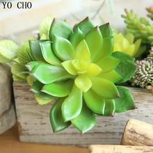 YO CHO 2pcs Artificial Succulent Plant Eco-friendly PVC Snow Lotus Simualtion Plant For Garden Home Decor Christmas Decoration 2024 - buy cheap