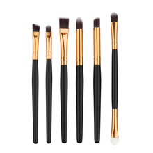 6 pçs profissional maquiagem cosméticos escovas sombras olho delineador escova conjunto de ferramentas kit or88 2024 - compre barato