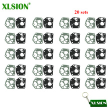 XLSION 20 Conjuntos Kits de Carburador Diafragma Junta Fit Briggs & Stratton 495770 795083 5083 H 5083 K 7721 520175 2024 - compre barato