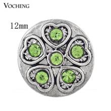10PCS/Lot Vocheng Snap Button Interchangeable Jewelry Accessory Small 12mm Crystal Ginger Snaps (Vn-438*10) 2024 - buy cheap