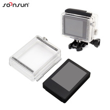 SOONSUN-Monitor de pantalla LCD BacPac externo, carcasa trasera, accesorio para GoPro Hero 3 + Hero3 + Go Pro 2024 - compra barato