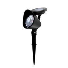 Led solar girar projetor gramado lâmpada piso à prova dwaterproof água luz do ponto jardim quintal caminho paisagem ao ar livre decoração novidade