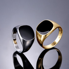 Мужское кольцо в стиле хип-хоп, золотое, серебряное, черное эмалированное кольцо в стиле панк, 2019 2024 - купить недорого