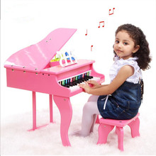 Learning Education Children Real Life Piano 30 Key High-grade Small Piano Wooden Toy Musical Instrument with Piano Spectrum Gift 2024 - buy cheap