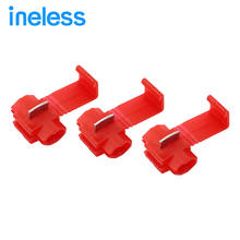 10pcs Red Quick Splice Cable Connector Scotch Lock 0.5-1.5 Wire Terminal Connector for Soft Wire 22-18AWG 2024 - buy cheap
