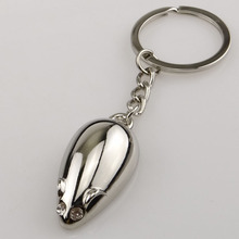 Mouse Key Chain - High Quality Metal Keychain Drop Ring Keyring Key Chain for men and women Gift jewelry 17337 no chain 2024 - buy cheap