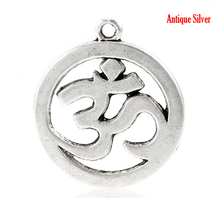 DoreenBeads 10PCs Silver Color"Ohm" Charm Pendants 29x25mm(1 1/8"x1") (B21684), yiwu 2024 - buy cheap