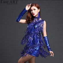 2018 new arrival latin ballroom dress women sexy latin american dance dresses latin dance competition costumes for women AA268 2024 - buy cheap