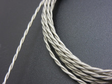 6N прозрачный черный двухжильный посеребренный кабель для наушников, однокристальный обновленный кабель «сделай сам» длиной 10 метров 2024 - купить недорого