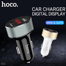 Hoco-carregador de carro usb, 12 v, 24 volts, portátil, rápido, portátil, para apple iphone 6, 7, 8, x, aparelhos android 2024 - compre barato