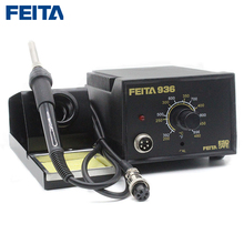 FEITA 936 ESD Soldering Iron Station AC 220V Europe Plug with soldering iron stand FEITA 907 soldering handle for Electronic DIY 2024 - buy cheap