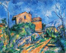 art On Canvas Maison Maria on the way to the Chateau Noir Paul Cezanne paintings for sale High quality Hand painted 2024 - buy cheap