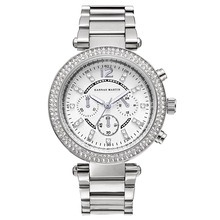 Hannah Martin-Reloj de pulsera de plata para mujer, relojes de lujo con diamantes de imitación, de cuarzo 2024 - compra barato