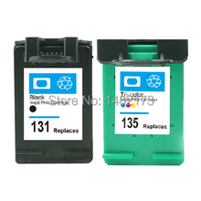Para HP 131 135 cartucho de tinta compatible para C8765H C8766HE Photosmart 2710,2610, 325, PSC2355 Deskjet 460se, 5943,5940, 6620 ( paquete de 2) 2024 - compra barato