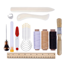 23PCS/Set DIY Leather Craft Hand Sewing Supplies Accessories Tool Line Thread Leather Craft Hand Stitching Sewing Tool 2024 - buy cheap
