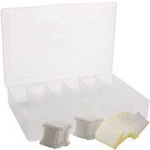 Embroidery Floss Organizer Box - 17 Compartments with 100 Hard Plastic Floss Bobbins and 480 Floss Number Stickers. (Full Set) 2024 - buy cheap