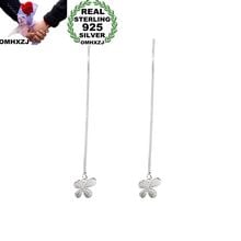 OMHXZJ Wholesale European Fashion Woman Girl Party Gift Long Tassel Butterfly Ear Lines 925 Sterling Silver Drop Earrings EA293 2024 - buy cheap