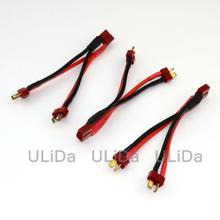 3x Deans Style T-Plug Parallel Y- Harness Two male one female Lipo RC Battery ESC 2024 - buy cheap