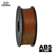 TOPZEAL Premium Quality 1KG/Spool ABS Coffee Color Filament 1.75mm Diameter Printing Material Filament for 3D Printers 2024 - buy cheap