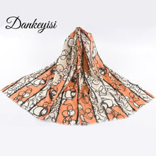 DANKEYISI 100% Wool Scarf Women Print Long Winter Women Scarf Female Bandana Pure Wool Neck Scarf Luxury Brand Shawl 2017 2024 - buy cheap