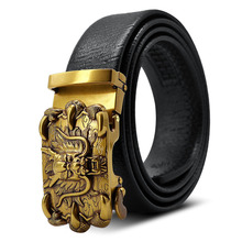 KWD-cinturones de diseñador para hombre, hebilla automática de dragón de lujo, famosa marca de cuero genuino Kemer para Jeans Riem Cinto, 2019 2024 - compra barato