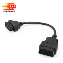 obd2 16 Pin Male To 16 Pin Female OBDII Extension cable OBD 2 Connector 16Pin male to 16pin female diagnostic tool ELM327 extend 2024 - buy cheap