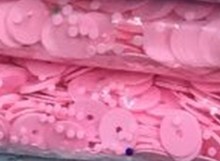 Lantejoulas redondas planas para artesanato, acessórios faça você mesmo orifício médio sólido rosa 50g (4000 peças) 6mm cores sólidas 2024 - compre barato