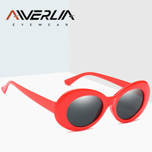 AIVERLIA Vintage Oval Sunglasses Women Brand Designer Sun Glasses For Women Goggles Black Frame Oculus De Sol UV400 AI49 2024 - buy cheap