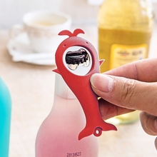 Portable Cute Silicone Shark Whale Bottle Opener Beer Coke Juice Drink Bar Party Tool Bar Tools Kitchen Gadgets Stainless Steel 2024 - buy cheap