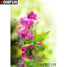 HOMFUN Full Square/Round Drill 5D DIY Diamond Painting "Tulip flower" 3D Embroidery Cross Stitch 5D Home Decor Gift A17323 2024 - buy cheap