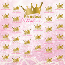 Personalizado real rosa princesa coroa frisado backdrops bokeh alta qualidade impressão do computador festa fotografia estúdio fundo 2024 - compre barato