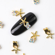 10 piezas de diamantes de imitación de perlas brillantes para uñas, adornos para nail Art con purpurina, joyería para uñas 3D CJE, colgante, novedad de 2018 2024 - compra barato