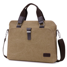 Unisex shoulder bags briefcase handbag canvas laptop bags messenger bag Vintage Casual Crossbody High capacity Female travel bag 2024 - buy cheap