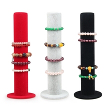 JAVRICK Velvet Jewelry Rack Bracelet Watch Chain Organizer Holder Vertical Display Stand 2024 - buy cheap
