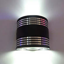 Cilindro Chic cuerpo 3W luz LED moderna de pared lámpara con 3 luces para iluminación del hogar aplique de pared envío gratis 2024 - compra barato