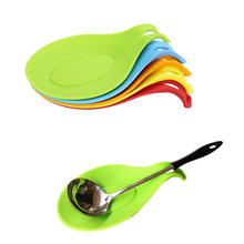 Kitchen Portable 1Pc Silicone Spoon Insulation Mat Placemat Drink Glass Coaster Tray Free Shipping #70976 2024 - buy cheap