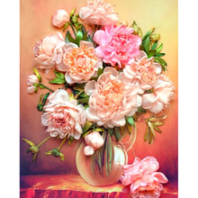 Completa squaround 5d diy pintura diamante flor rosa 3d bordado ponto de cruz decoração de casa mosaico zh 2024 - compre barato