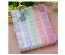 25Pcs Colorful Plastic Empty Bobbins Sewing Machine Spools Case Storage Box for Sewing Machine Home Sewing 2024 - buy cheap