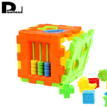 Colorful Block Magic Cube Toy Kid Educational Building Blocks Toys Matching Blocks Sorting Box Plastic Baby Intelligence Toy P2 2024 - buy cheap